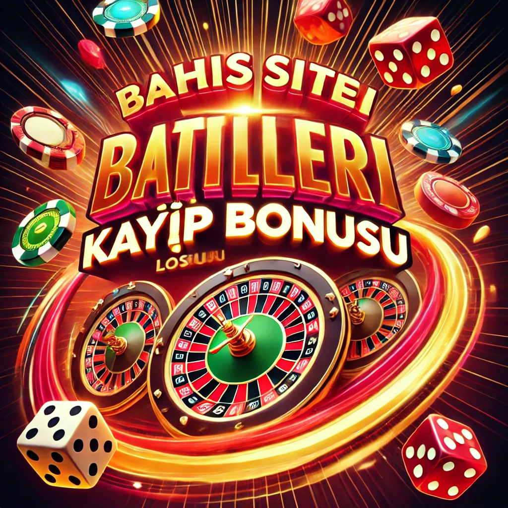 Slot makaraları, rulet ve uçuşan fişlerle dinamik kayıp bonusu reklamı